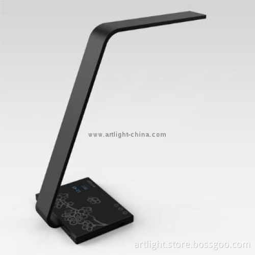 Side-glow/Time and Temperature Display Office LED Desk Lamp